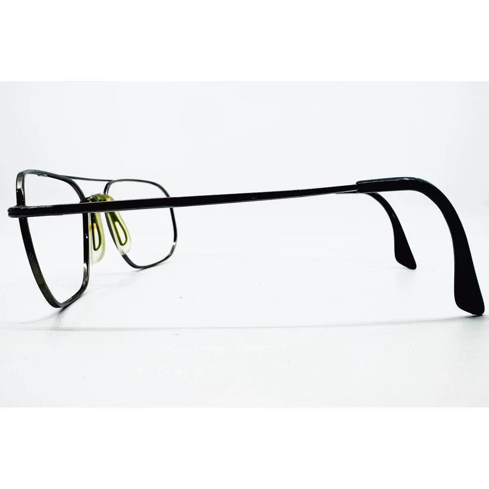 Stetson Eyeglasses Mens Gunmetal Aviator Full Rim Metal Frames 56-18-145